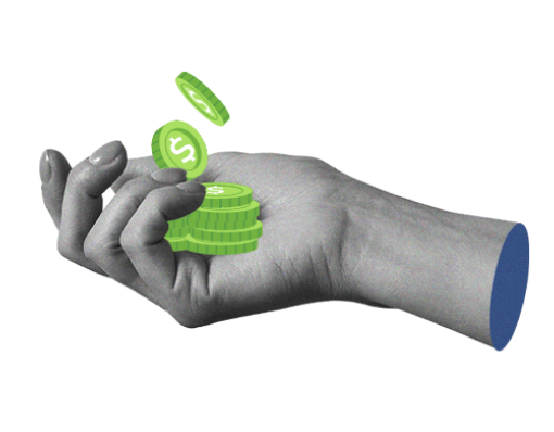 Hand holding money with different currency, representing Bancoli's diverse financial solutions for global cash flow management